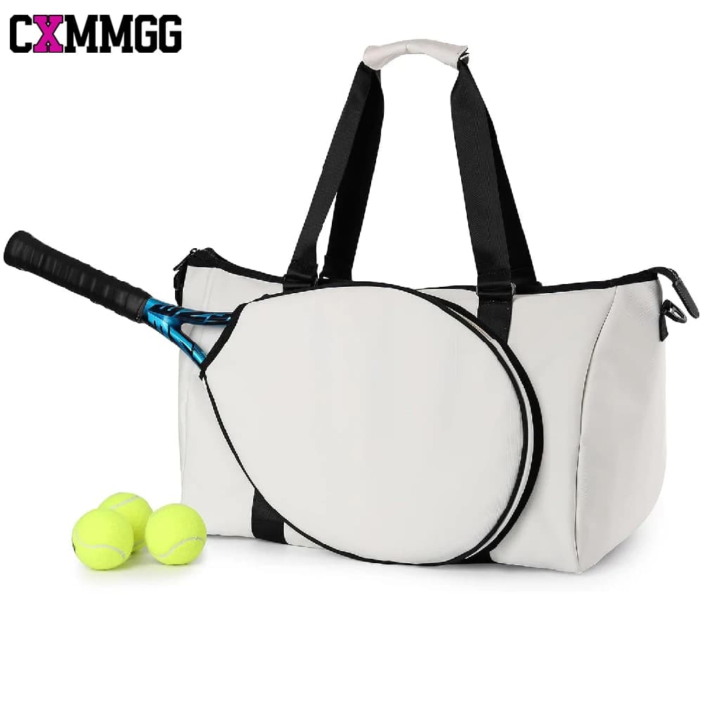 Borsa da Tennis con Porta Racchette, Borsa Sportiva Impermeabile per Uomo e Donna, Borsa Portatile per Racchette da Pickleball, per Palestra, Viaggi, Badminton
