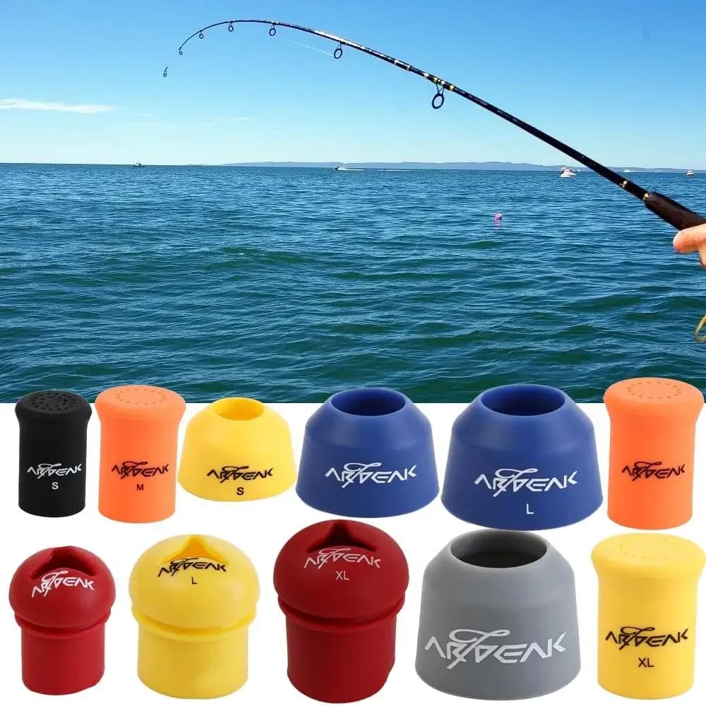 Copertura posteriore Blocco anteriore Custodia protettiva per canna da pesca Canna da pesca Anello fisso Protezione inferiore per asta Protezione inferiore per canna da richiamo