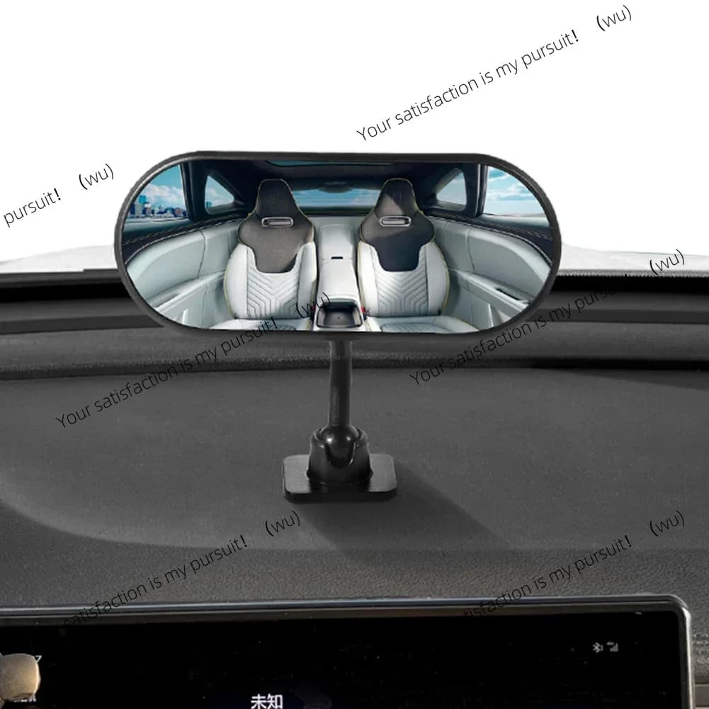 ZOCI-Specchio per auto per bambini 360 ° Specchietto retrovisore con supporto adesivo per monitor del sedile posteriore grandangolare regolabile per l'osservazione dei bambini