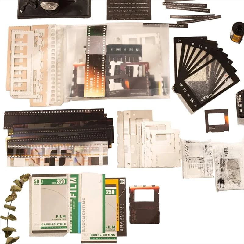 Vintage Photo Themed Scrapbooking Kit- 94Pcs, Includes Movie For Film For Stickers& Journaling Supplies