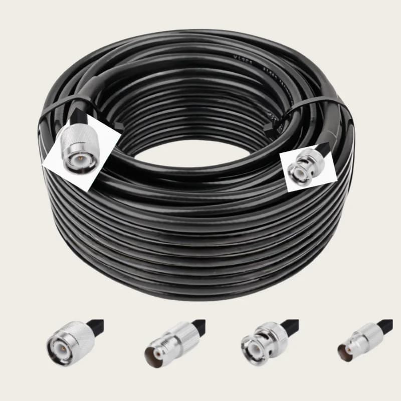 Cavo RG58 Adattatore da BNC a TNC Spina maschio e jack femmina Antenna WiFi 50Ohm RG58U Cavi jumper coassiali RF a spirale