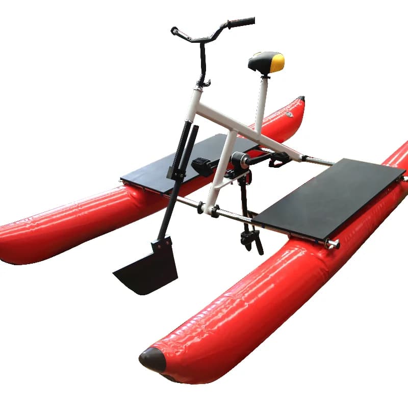 Bicicletta da esterno portatile con pedali in alluminio con pedali gonfiabili dell'acqua con pompa d'aria in cartone galleggiante per la guida in barca
