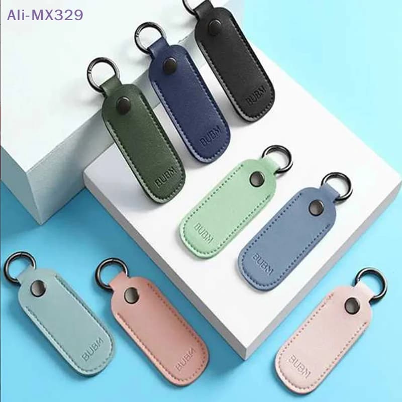 【MX329】Custodia in pelle per chiavetta USB con portachiavi, borsa protettiva per pendrive, custodia per memory stick