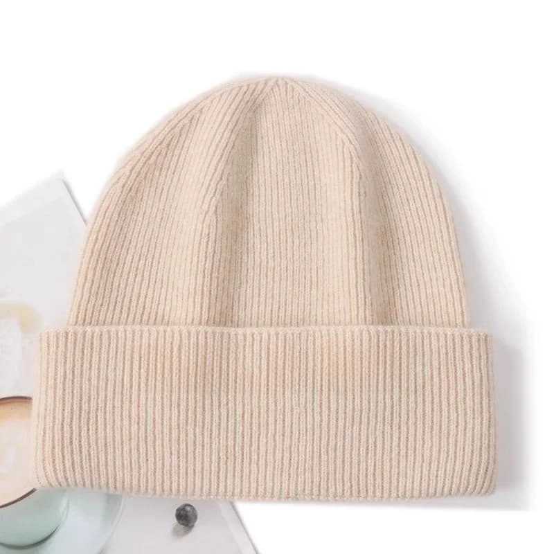 Winter 2024 Thickened Pure Wool Hat Unisex Street Style Warm Ear Protection Cycling Cap Couple Matching Trendy Headwear