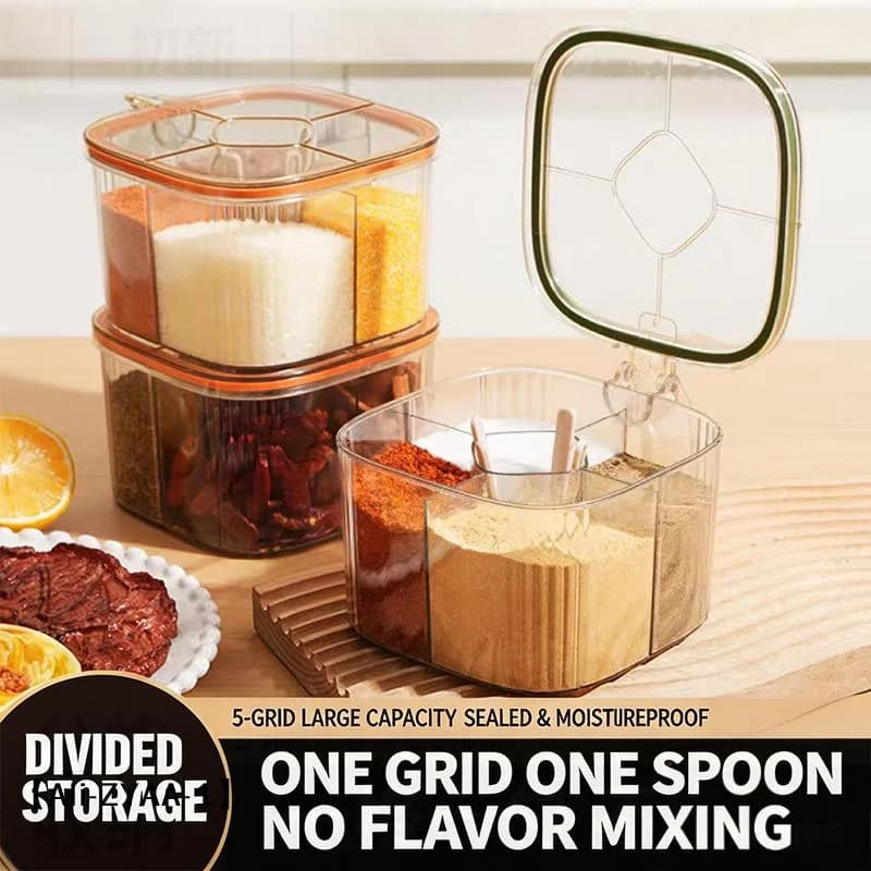 【A】1Pc Plastic Creative Seasoning Jar Container Spice Rack Organizer Outdoor Camping Seasoning Bottle Kitchen Gadget Set