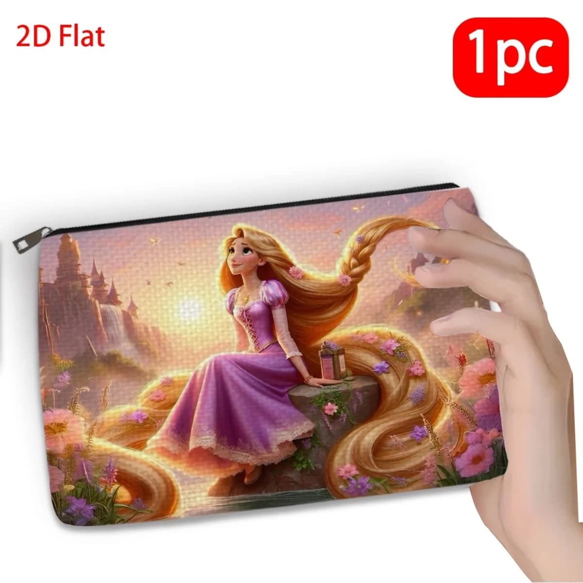 A Disney Princess Cosmetic Bag: Nice multifunctional zipper bag, bag to store jewelry
