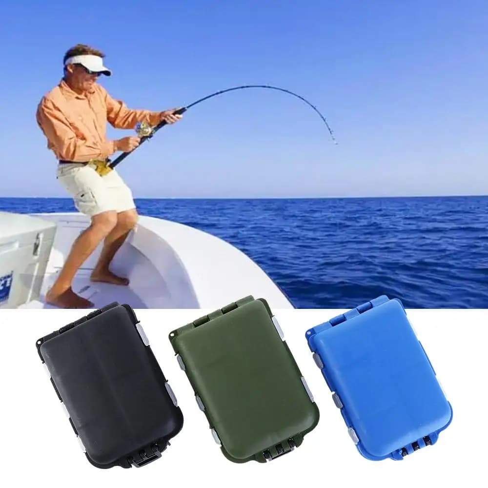 Scatola porta esche e attrezzi da pesca, mini contenitore per accessori da pesca, porta esche a cucchiaio, porta ami, custodia per attrezzi da pesca