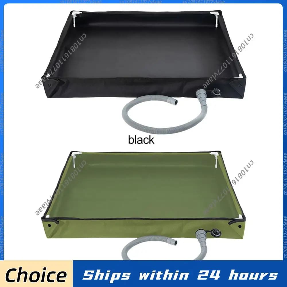 Base per tenda doccia da campeggio con tubo di scarico, vasca doccia per tenda da esterno per camper, doccia da campeggio all'aperto, bagno per animali domestici in spiaggia