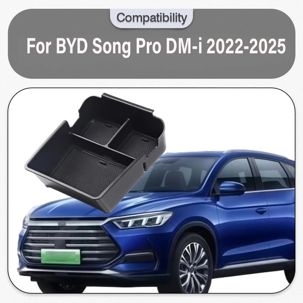 Auto Console Centrale Bracciolo Scatola di Immagazzinaggio Per BYD Song Pro DM-i 2022 2023 2024 2025 Bracciolo Organizzatore Console Centrale contenitore