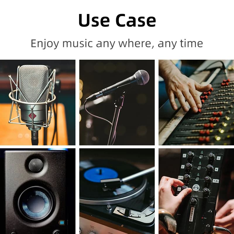 Cavo XLR per Microfono Karaoke, Cavo Audio XLR con Connettore Cannon, Prolunga per Mixer Audio e Amplificatori