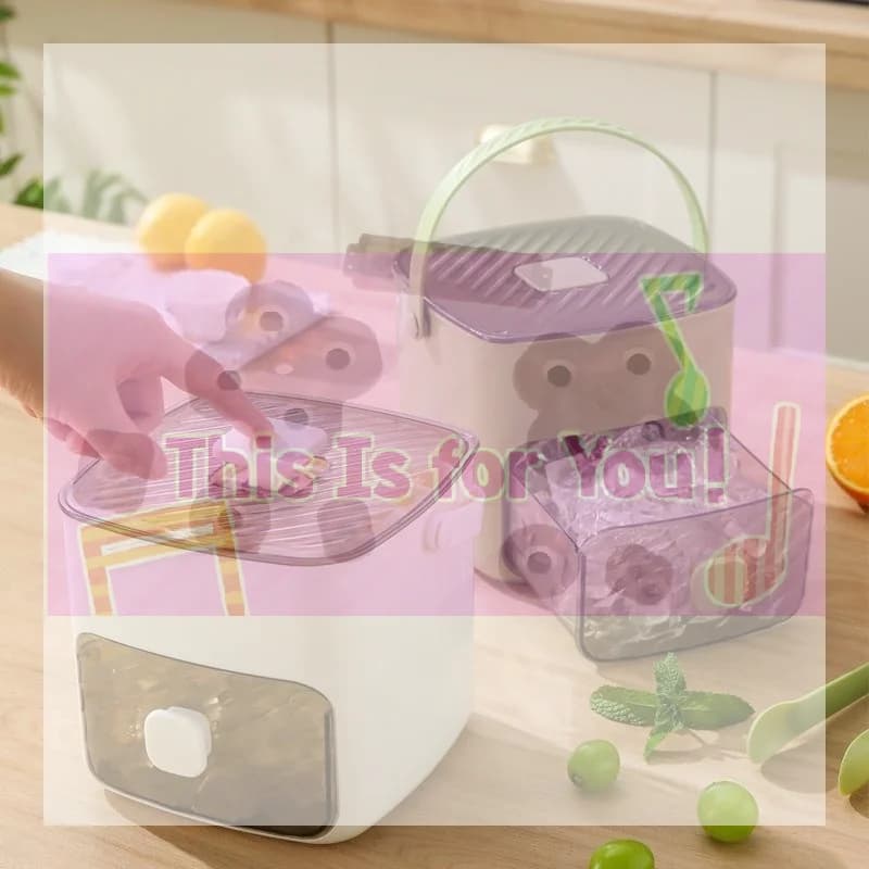 【MA】48 Grid Mold Double Layer Reusable Refrigerator Ice Maker Homemade Tray Mold Home Ice Making Tool