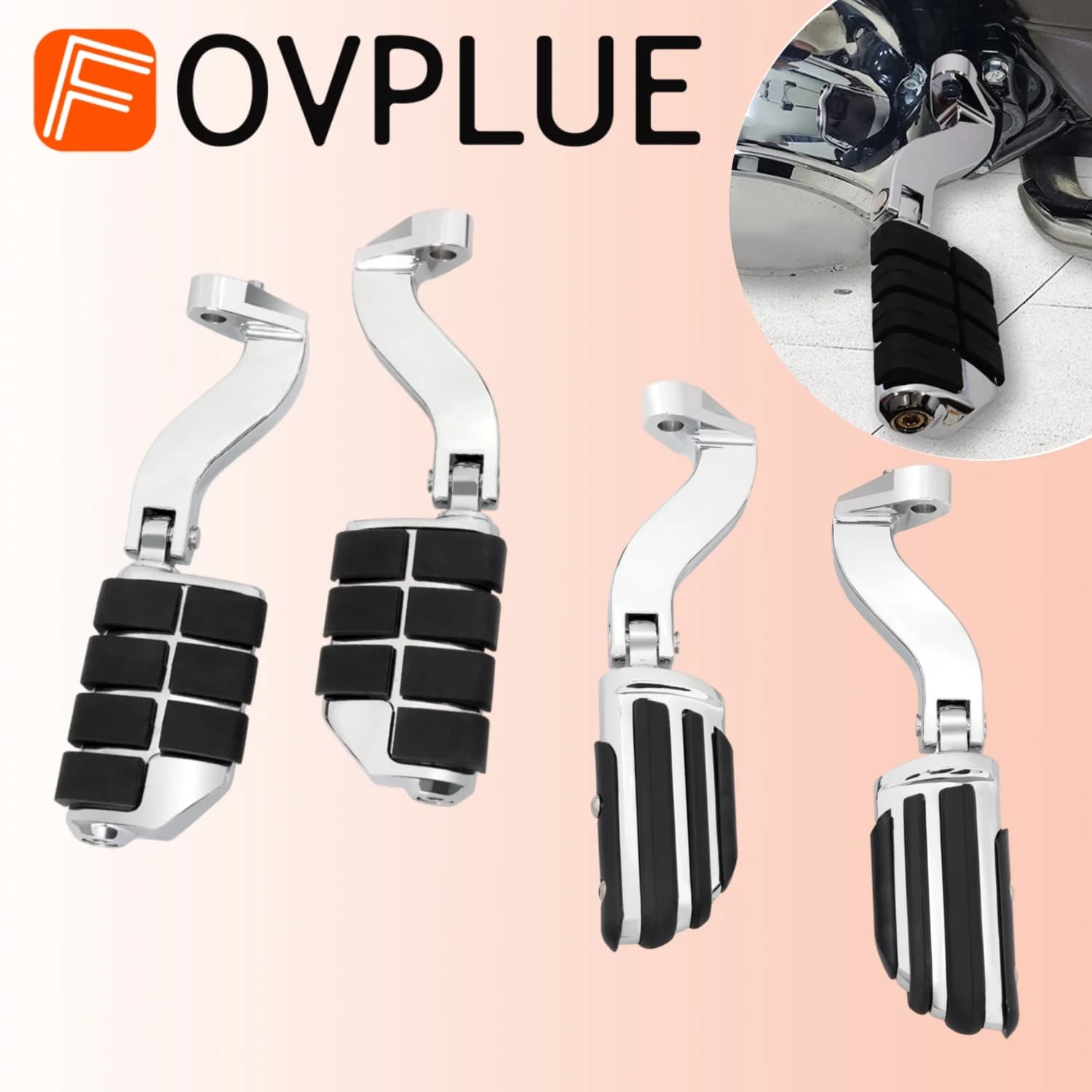 Poggiapiedi Passeggero Moto Kit Pedane Accessori Per Harley Touring Road Glide Road King Street Glide Ultra Limited 1993-UP