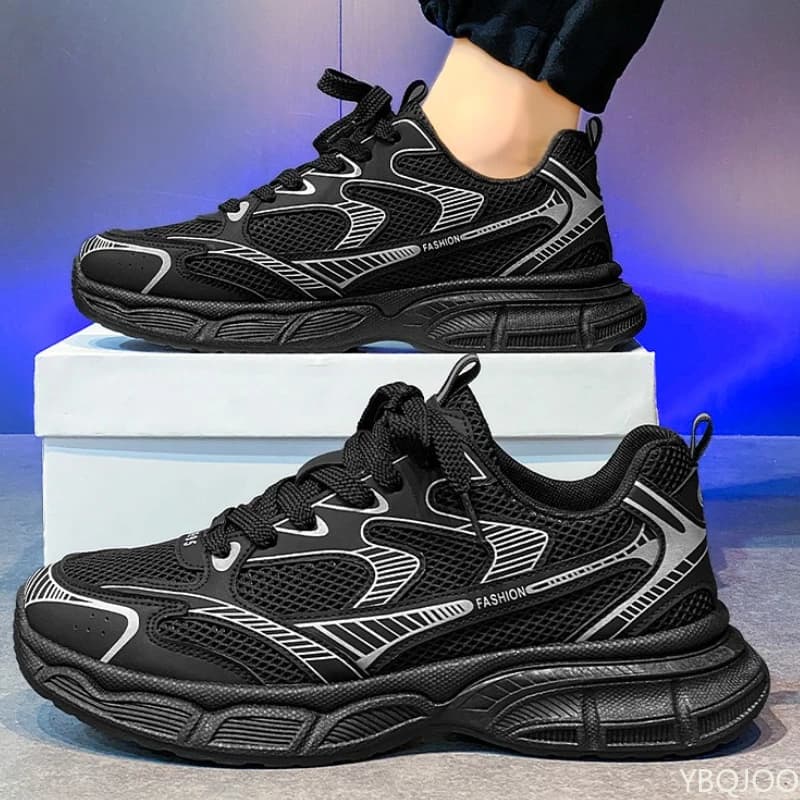 Nuove sneakers da uomo casual traspiranti in mesh primavera autunno scarpe sportive con suola spessa scarpe da corsa da uomo versatili alla moda