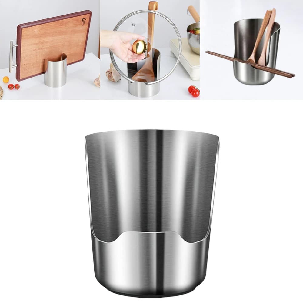 Kitchen Stainless Steel Storage Rack, Pot Lid Holder, Spoon Spatula Cutting Board Organizer, Space Saving Kitchen Gadgets