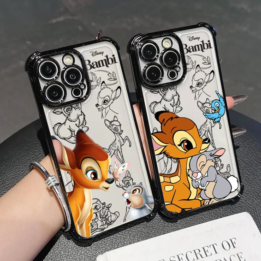 Custodia Morbida in Silicone Disney Bambi Cervo per Redmi Note 15 Pro 14 13 12 11 10 A7 Pro Plus 5G Redmi 15A 15 15C 14C 13C 12C
