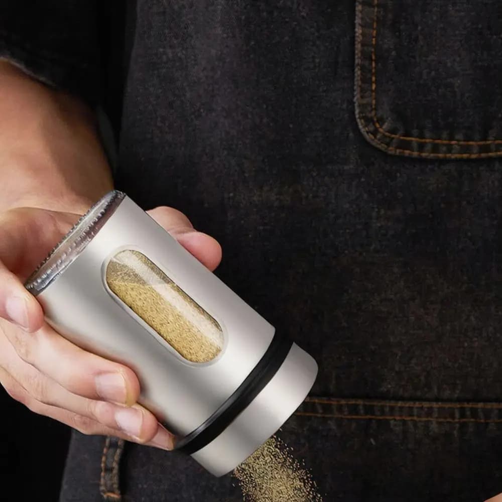 Portable Stainless Steel Spice Jar Seasoning Bottle Salt Pepper Dispenser For Nanguofengqing Kitchen Outdoor Grilling Tool
