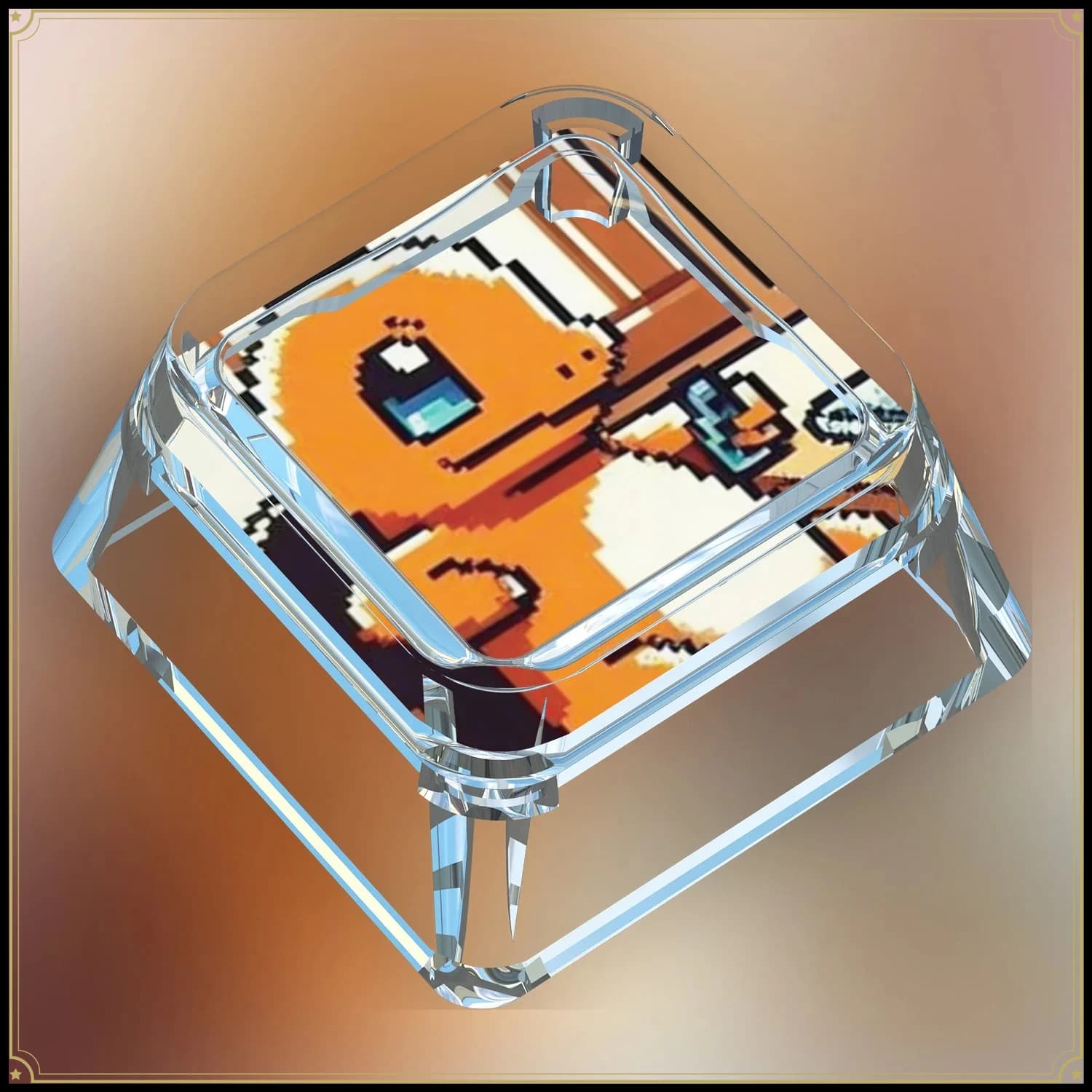Nuovo Keycap Meccanico Personalizzato per Tastiera Meccanica con Pixel PTCG Charmander Gengar Snorlax Cross Shaft Card