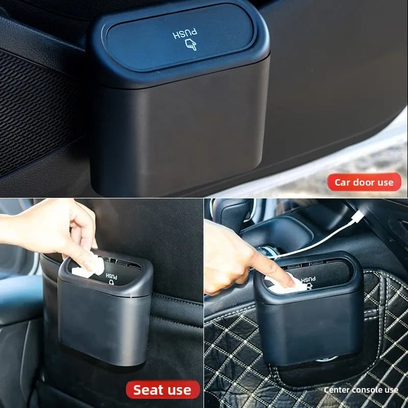 For Kia Sorento BL Cerato/Spectra LD 2002~2009 Car Door Seat Clip Stand Holder Storage Box With Lid Pocket Trash Can Accessories