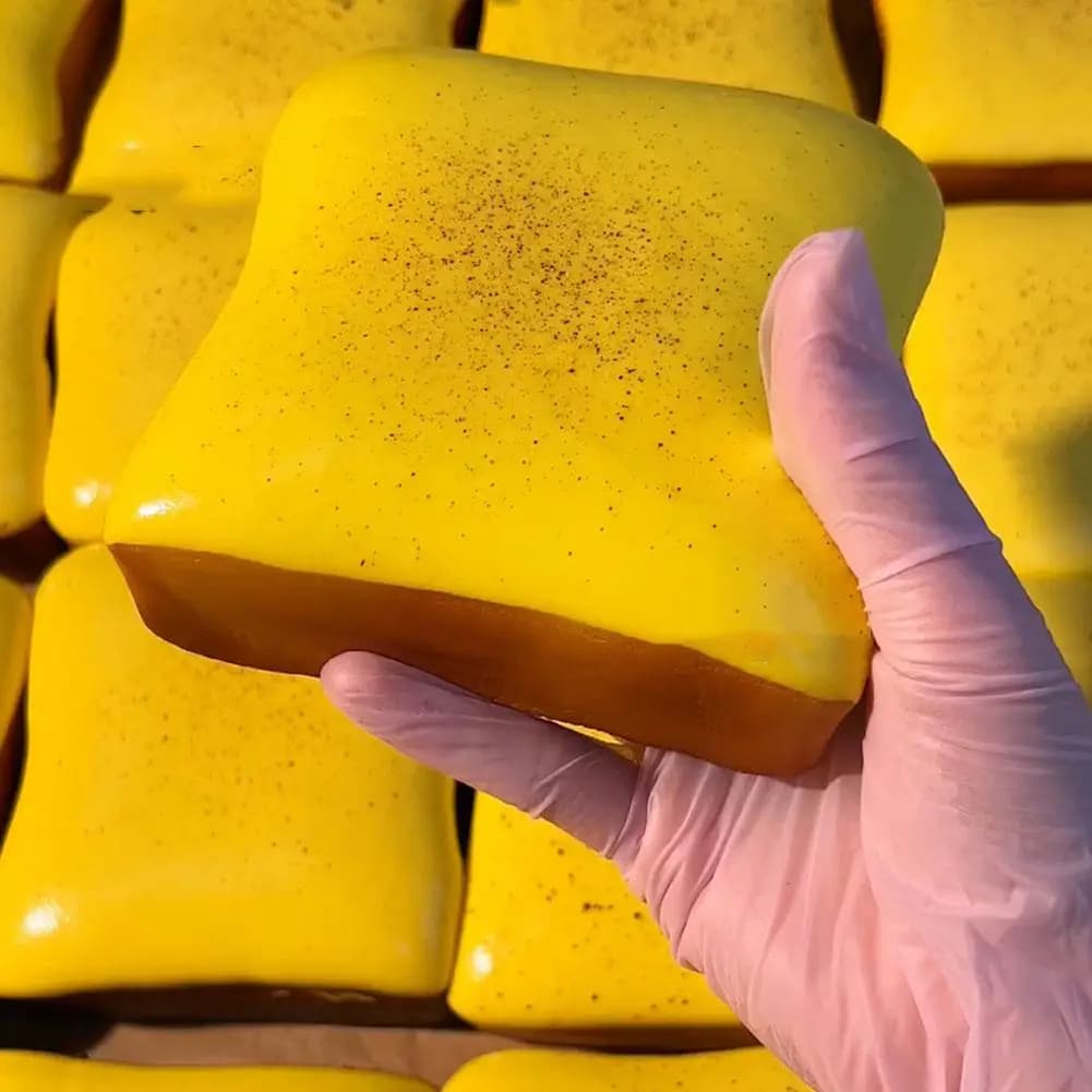 Giocattolo Antistress a Forma di Pane Tostato Morbido, a Lenta Risalita, Sensoriale, per Ansia, ADHD, Autismo, Regalo per Bambini e Adulti