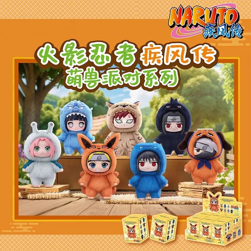 Collezione di ciondoli in peluche con figura giocattolo alla moda della scatola cieca della serie Naruto Itachi Sasuke Kakashi Gaara