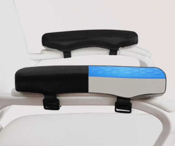 1 paio di cuscini per braccioli in memory foam con gel rinfrescante per sedia da gioco da ufficio, sollievo dalla pressione e sollievo dal dolore
