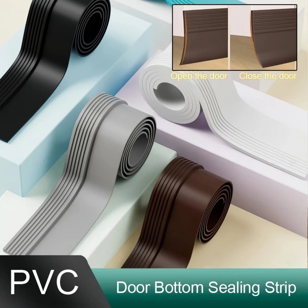 1 pz Striscia sigillante per fondo porta da 1m/39.37in, antivento, antipolvere, parapioggia, isolante per la riduzione del rumore