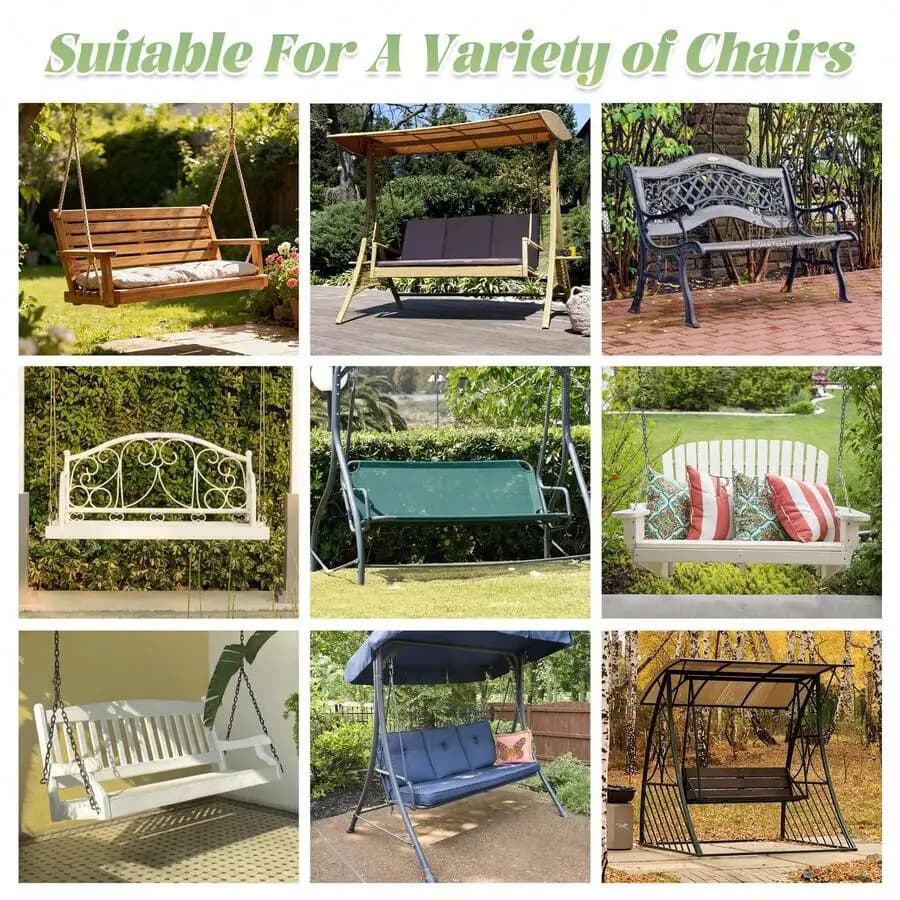Thickened Bench Cushion With Backrest Soft & Comfortable Outdoor Garden Swing Chair Bench Seat Pads Hammock Seat Backrest Pad