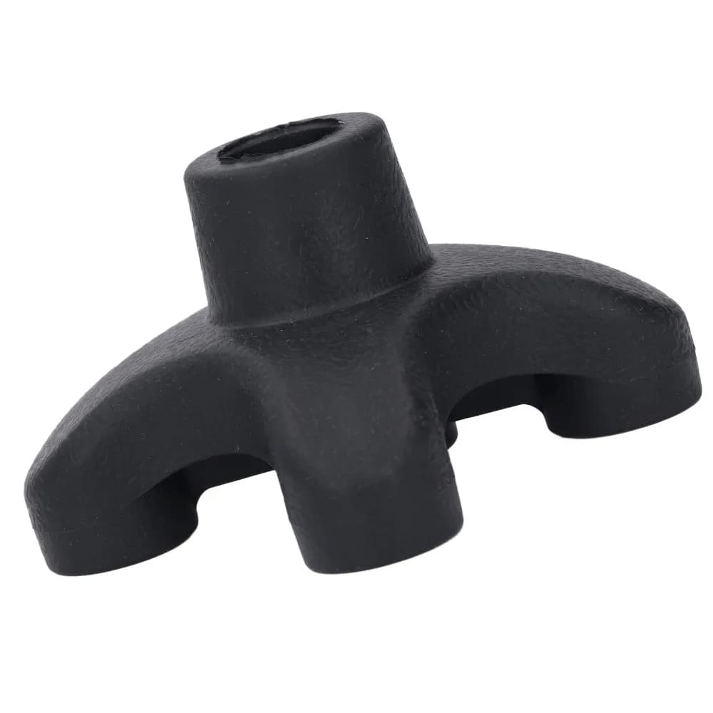 4-Prong Cane Tip Replacement Self-Standing Shock-Absorbing Quad Base Cane Foot Stable Quad Base 19mm Shaft Non-Slip Tip