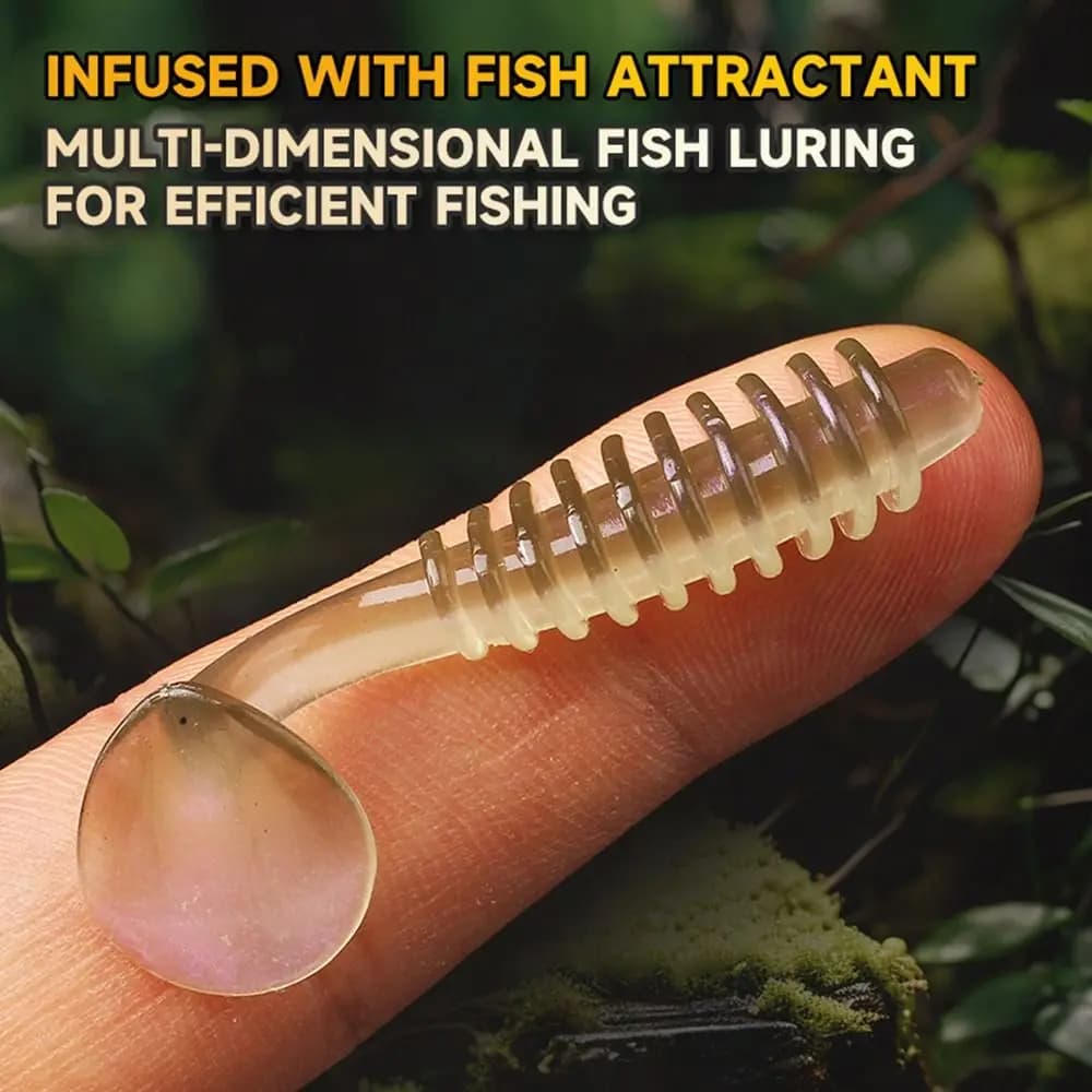 20 pz/scatola 3.5 cm 0.65g Esche Morbide Orizzontale Galleggiante Esche Artificiali In Silicone Supercontinente Shad Affondamento Lento Richiamo di Pesca in Mare