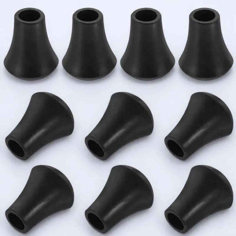 Kit 10 Pezzi Tappetini Antiscivolo per Batteria, Accessori per Batteristi, Supporti per Gambe e Staffe