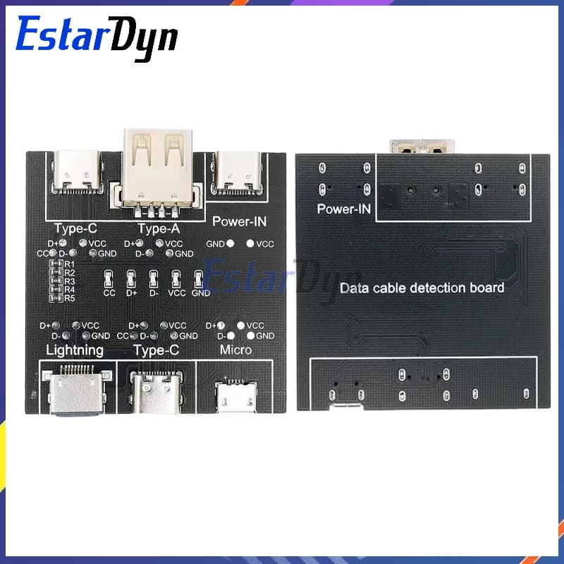 Estardyn DT3 Data Cable Detection Card Type-C Micro USB C Cable Tester Cortocircuit On Off Switching Diagnosis Tool for iOS