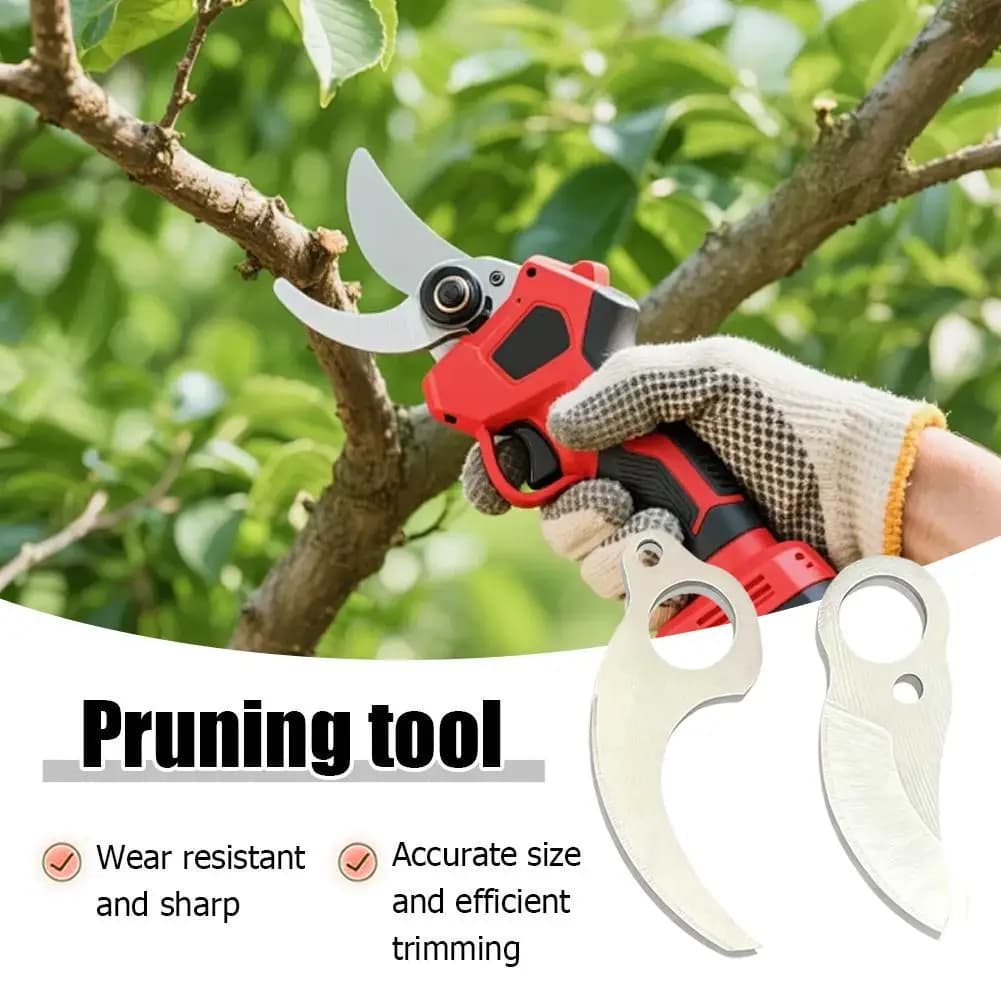 Pruning Shears Blade Set - 2.5/2.8/3.0/4.0mm High Carbon Steel Upper Lower for Cordless Electric Fruit Tree Pruner