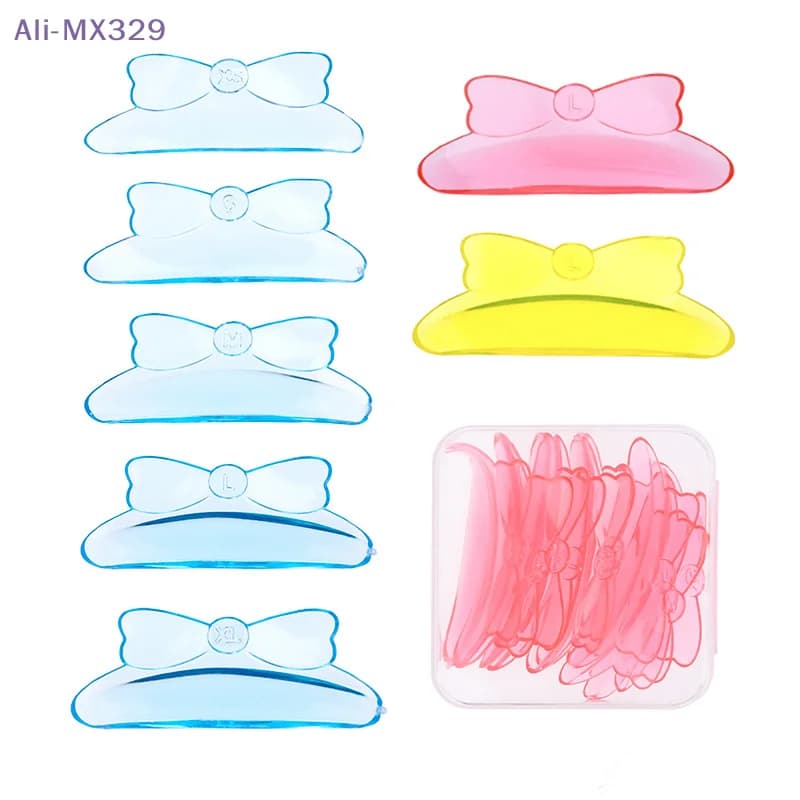 【MX329】5 Paia di Cuscinetti in Silicone a Forma di Fiocco per Permanente Ciglia, Sollevamento e Laminazione, Strumenti e Accessori per Extension Ciglia 3D