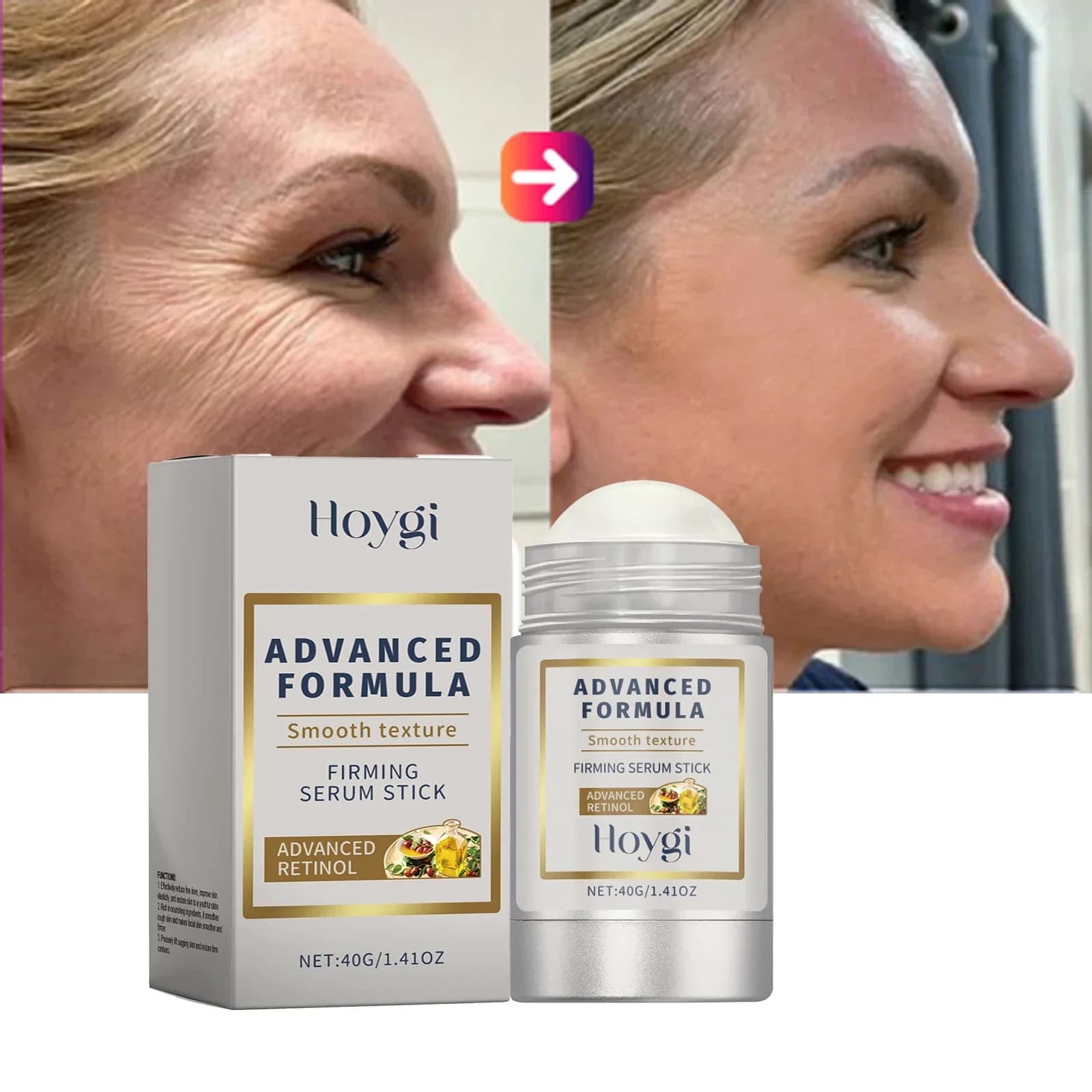 Retinolo Acido Ialuronico Stick Anti Rughe Stringere I Pori Rassodante Lifting Pelle Carnosa 24H Idratante Anti Invecchiamento Balsamo Per La Cura Coreano