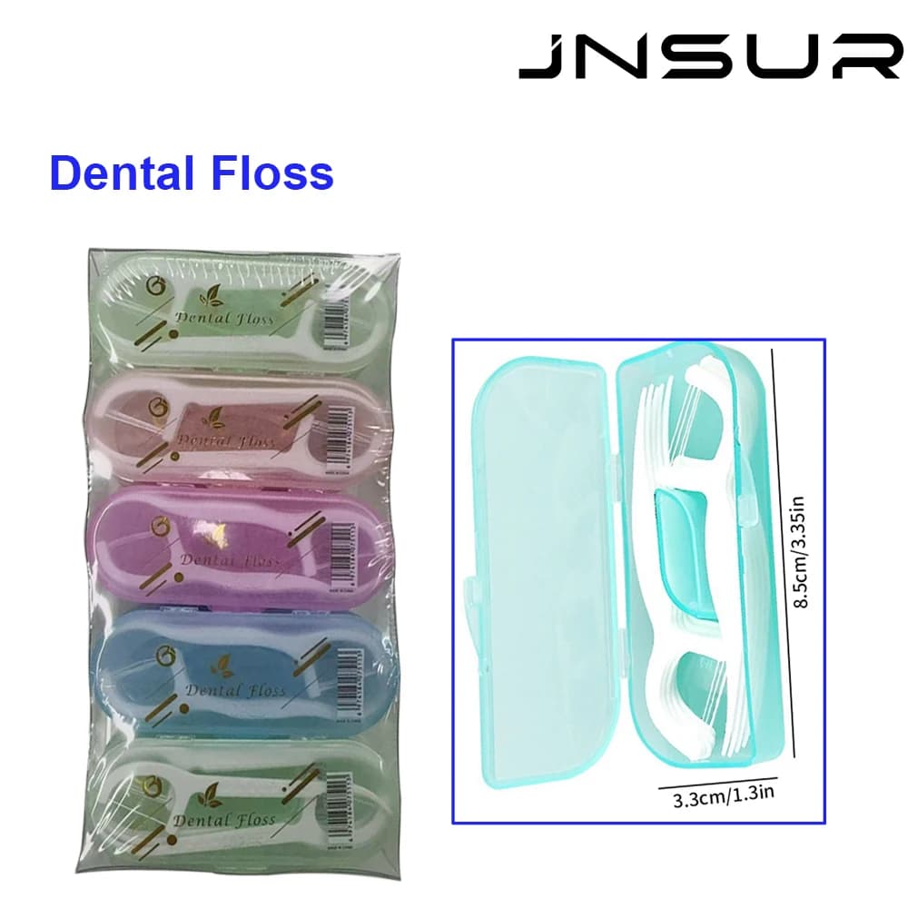 10pcs Dispenser Protable Toothpick Dental Floss Stick Storage Thread Holder Picks For Teeth Cleaning Tool Small Hilo Storage Box