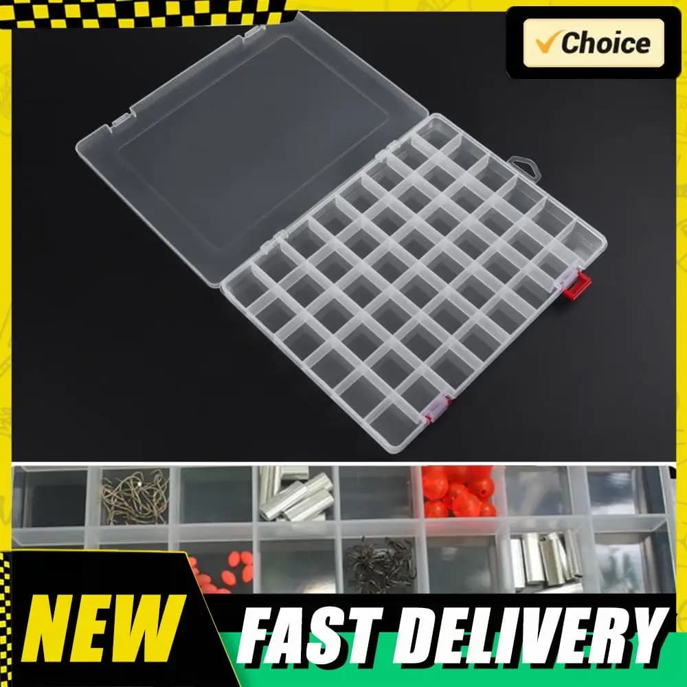 Bag for baits Equipment container Transparent storage box for fishing gear Box for multifunctional 5 compartments