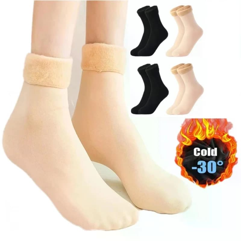 1/2/3/4/5 Women's Winter Socks, Soft & Masses, Plush Thermals, Velvet Socks Unit for Girls, Snow Boot Socks