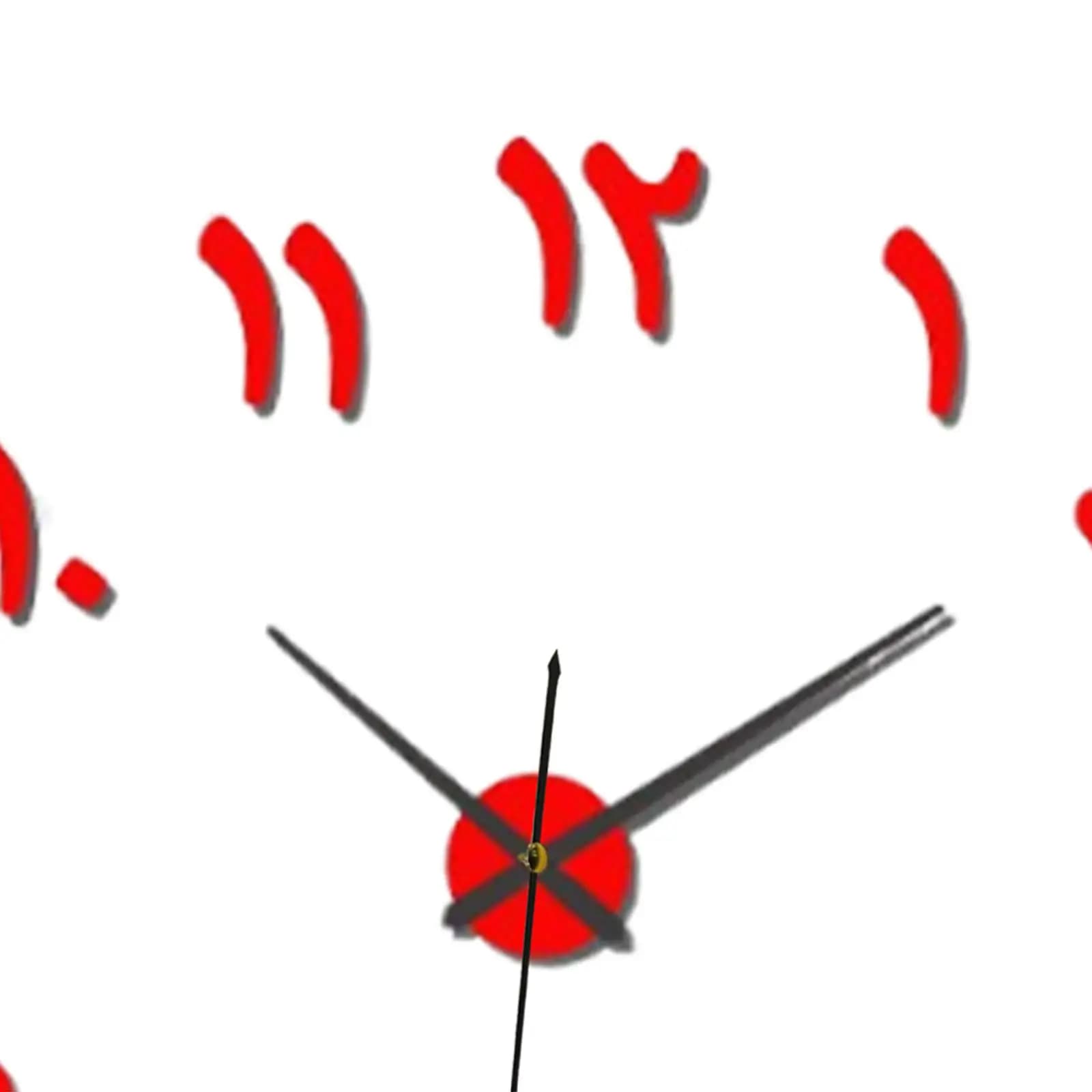 Acrylic Large DIY Wall Clock Stylish 3D Modern Design Silent Mechanism Aesthetic Decor for Home Office