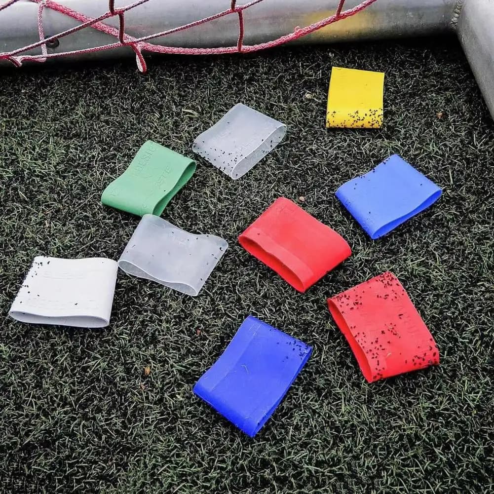 Cinghie per parastinchi da calcio Fasce per gambe in silicone Legging antiscivolo Cinghie per parastinchi fisse Protezione per caviglia Parastinchi