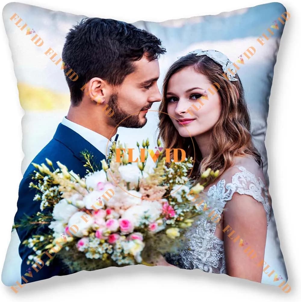 Custom Wedding Photos Pillow,Customized Woman Portrait Pillows,Personalized Man Pillow from Photo, Memorial Gift,Lover Gifts