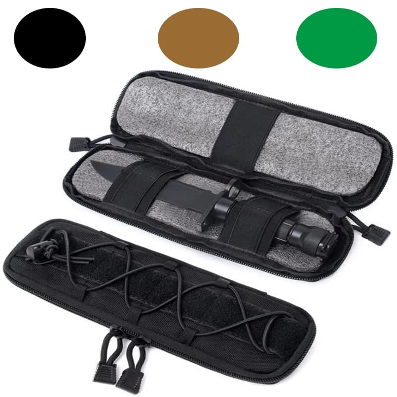 Tactical Belt Bag Knife Flashlight Storage Waist Bag EDC Backpack Bag Accessories Hiking Safari Camping Picnic Molle Pouch