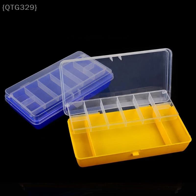 【QTG329】Scatola per attrezzatura da pesca portatile a doppio strato - Contenitore per esche in plastica con scomparti organizzatori【WQ】