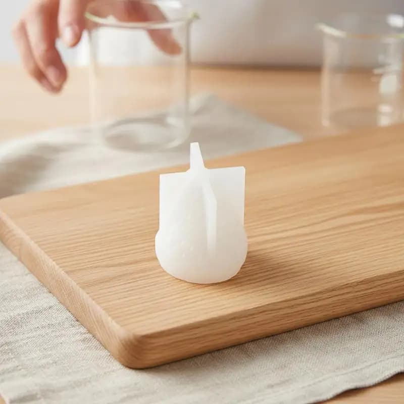 1 4 Cavity Strawberry Scent Candle Making Silicone Mould DIY Fruit Shape Mold for Handmade Decorative Wax Crafts