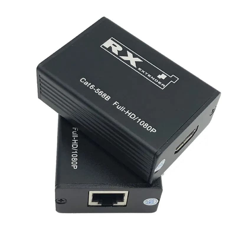 Ricevitore trasmettitore extender USB 30M senza bisogno di alimentazione HD 1080p PC a TV su cavo Ethernet Cat6 Cat7 RJ45 Convertitore audio video