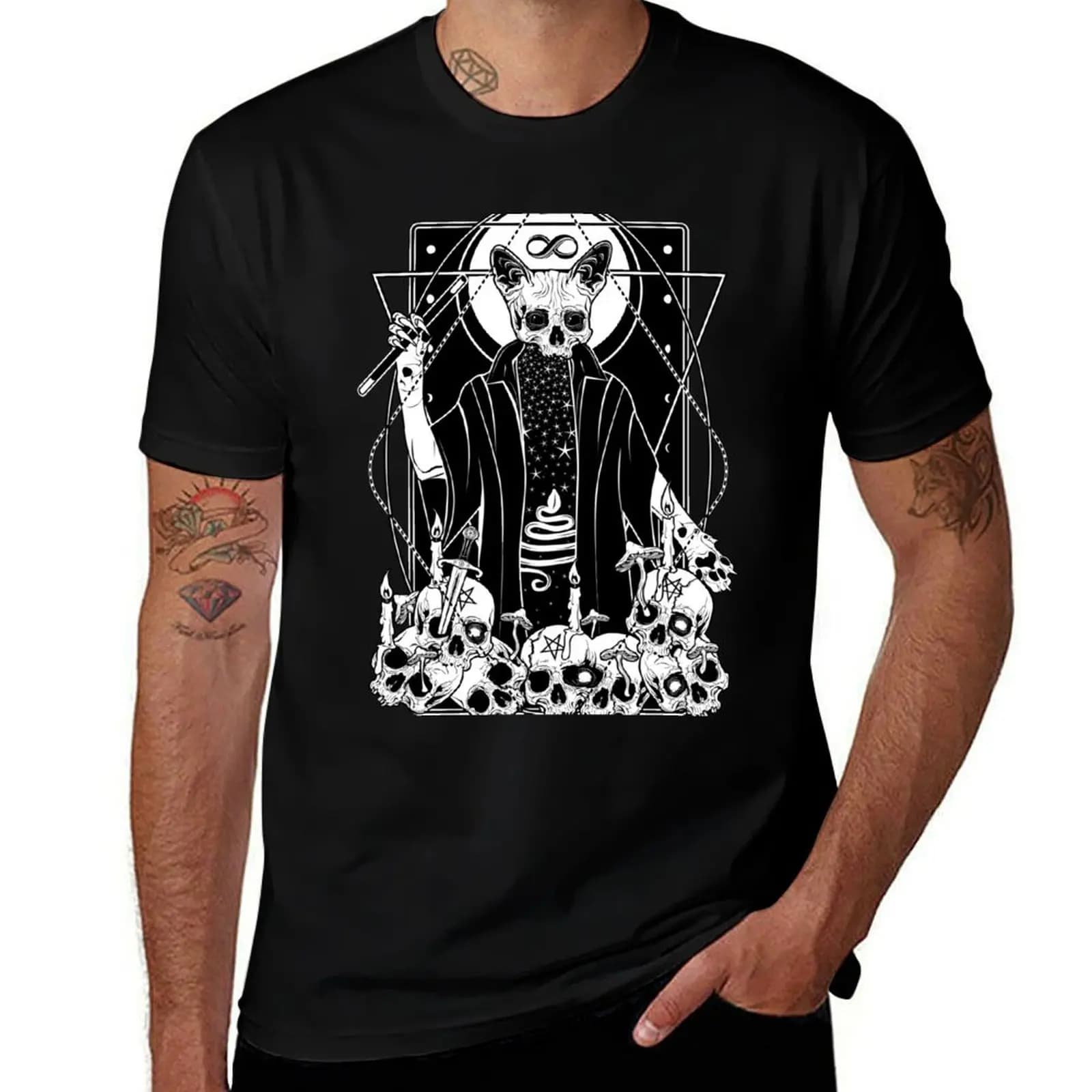 T-shirt The Magician Tarot Card, maglietta a maniche corte per prestazioni sportive