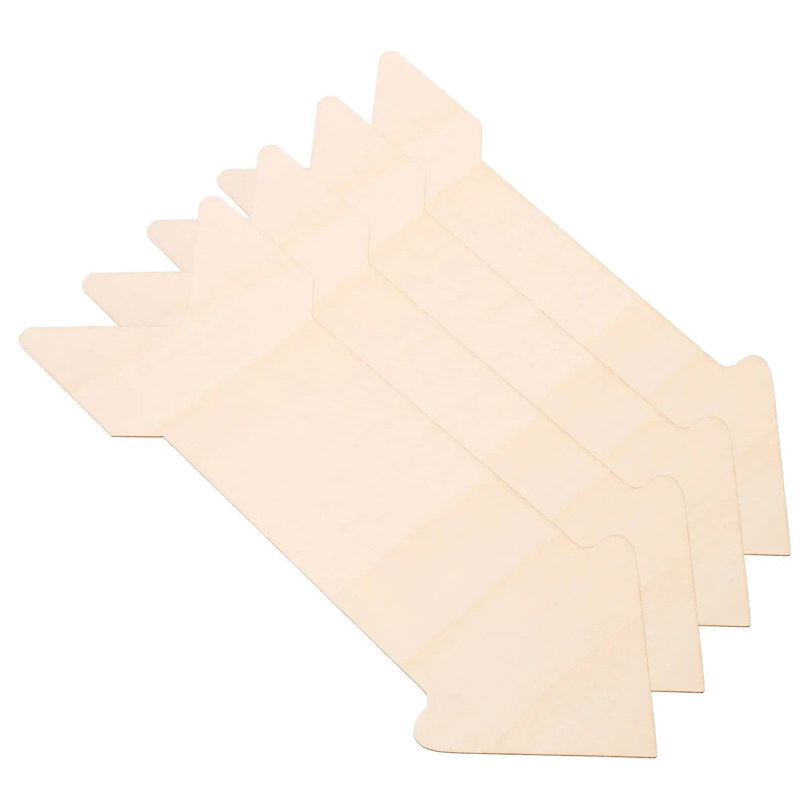 Set di 4 Pezzi di Legno a Forma di Freccia, Spessi, Colore Naturale, Superficie Liscia per Pittura Fai-da-Te, Artigianato, Fette di Legno Grezzo, Targhette Vuote