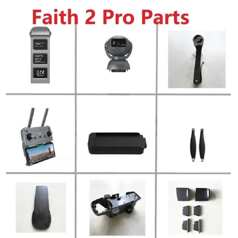 Faith2 Pro Faith 2pro RC Drone Pezzi di ricambio Pala Eliche Borsette Telecomando Cavo per fotocamera Braccio Gamba Caricatore GPS Faith2Pro parte