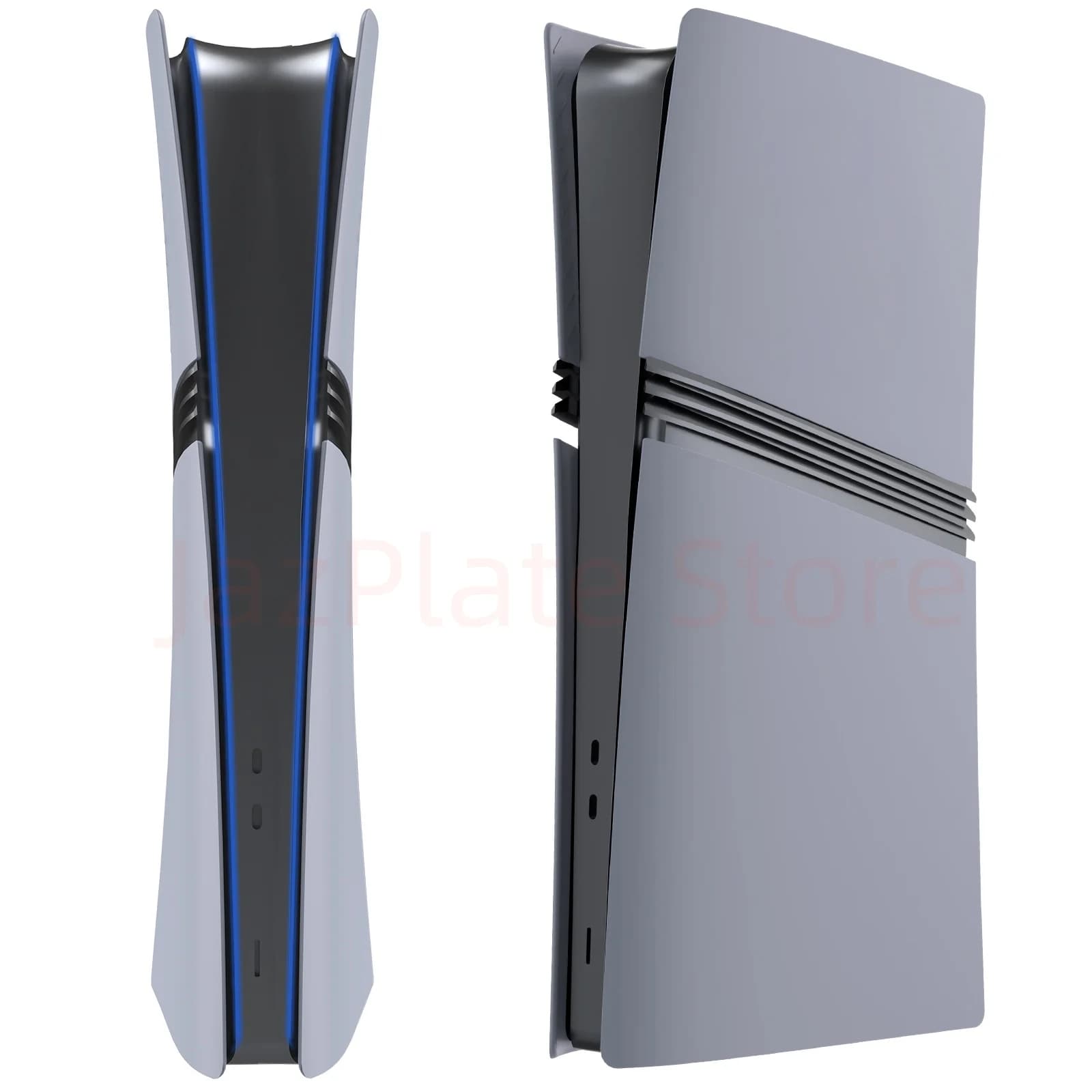 Piastre di copertura grigie Pro Digital Edition con pelle del logo e adesivo per il 30° anniversario per la nuova piastra frontale del pannello di conchiglia della console PS5 Pro