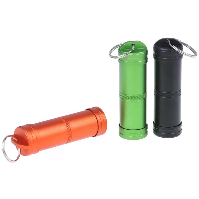 1PC Outdoor Waterproof Sealed Capsule Storage Bottle Survival Pill Box First Aid Kit Emergency Container