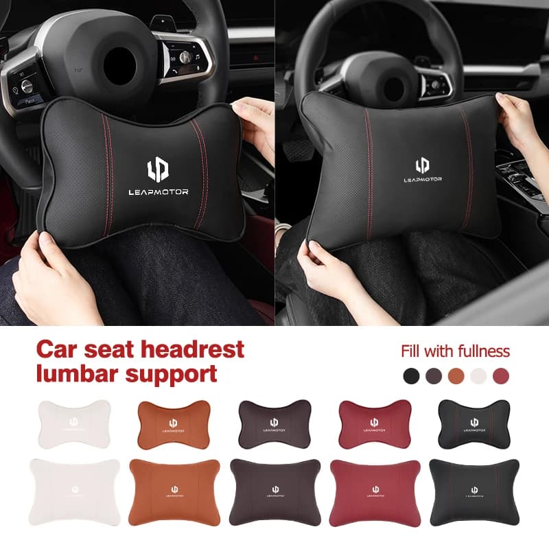 Car Lumbar Support Neck Pillow Waist Support Backrest Cushion For Leapmotor 2021 2022 2023 2023 C01 C11 T03 S01 C11 Reev Leap